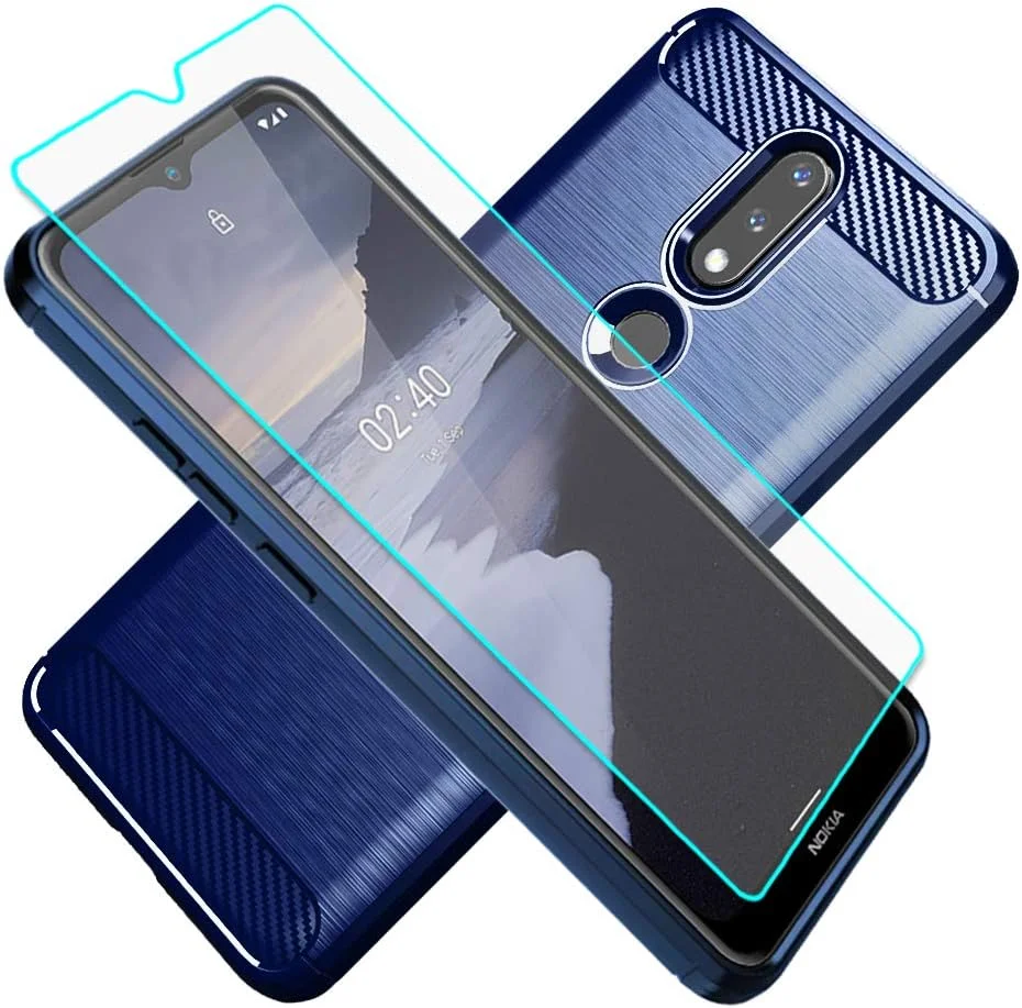 کاور محافظ گوشی نوکیا 2.4 به همراه محافظ صفحه نمایش HD، کاور محافظ باریک و نرم TPU با طراحی شیک و ضد لغزش برای نوکیا 2.4 کاور محافظ گوشی نوکیا 2.4 به همراه محافظ صفحه نمایش HD، کاور محافظ باریک و نرم TPU با طراحی شیک و ضد لغزش برای نوکیا 2.4