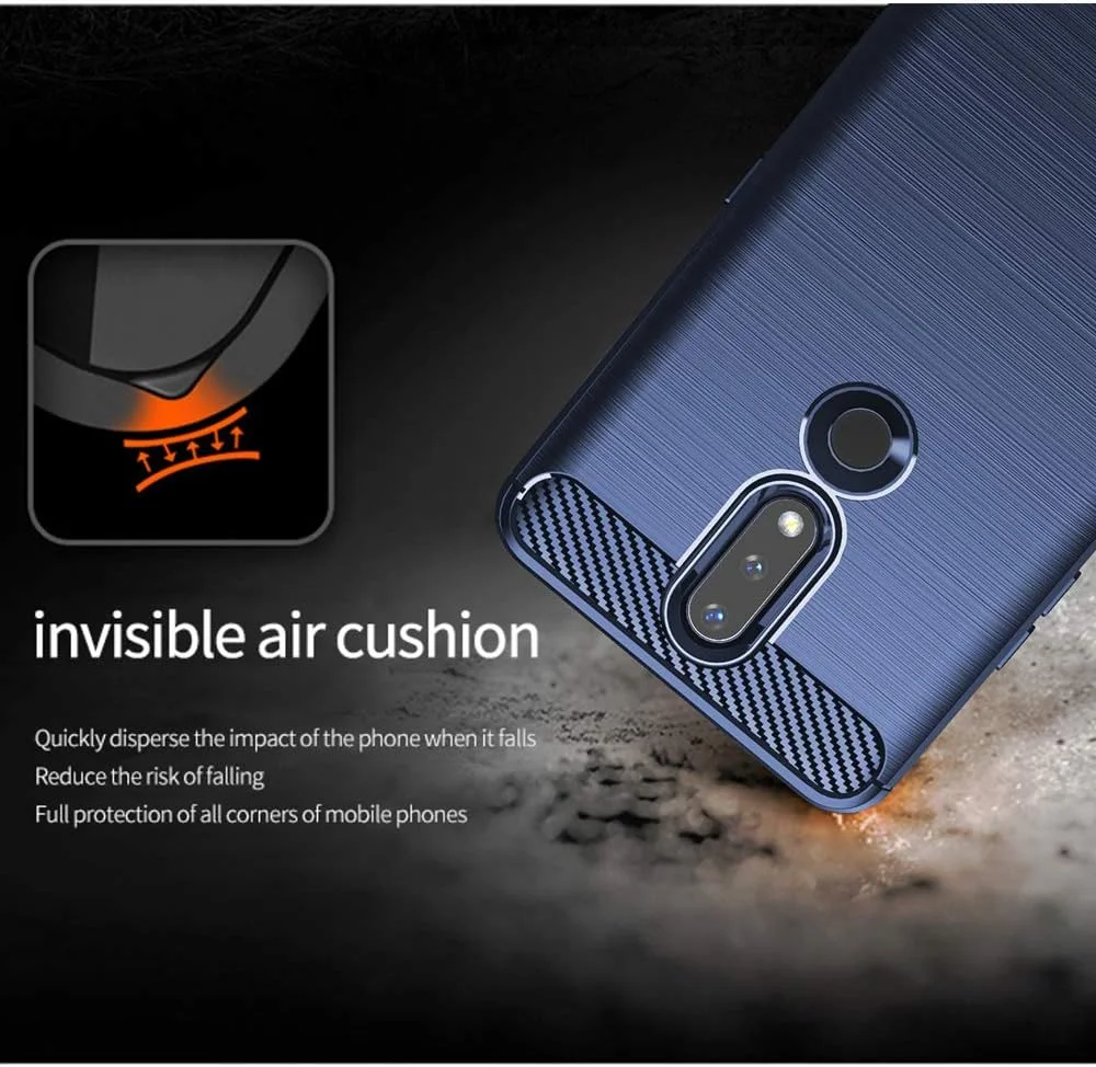 کاور محافظ گوشی نوکیا 2.4 به همراه محافظ صفحه نمایش HD، کاور محافظ باریک و نرم TPU با طراحی شیک و ضد لغزش برای نوکیا 2.4