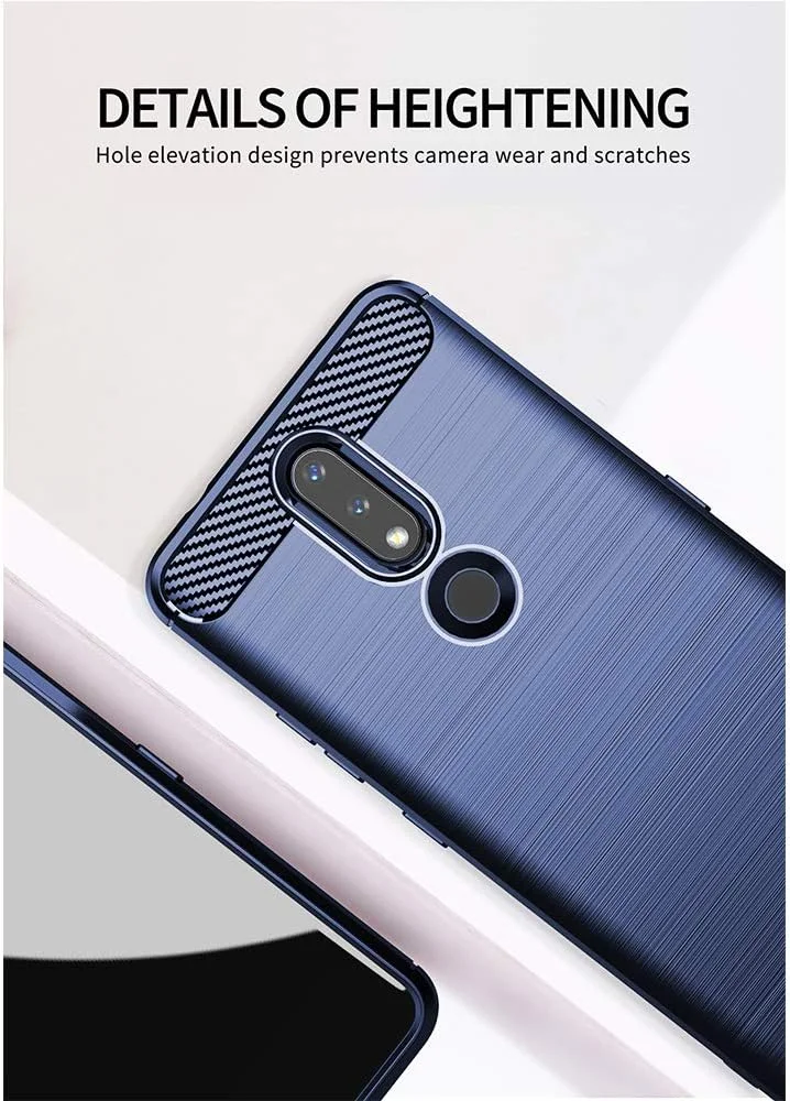 کاور محافظ گوشی نوکیا 2.4 به همراه محافظ صفحه نمایش HD، کاور محافظ باریک و نرم TPU با طراحی شیک و ضد لغزش برای نوکیا 2.4