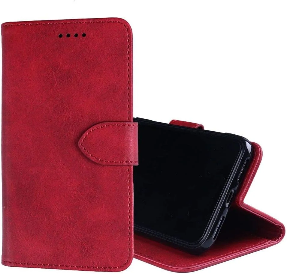 کاور گوشی نوکیا 3، کیف پول چرمی تاشو با جای کارت، پایه نگهدارنده و قفل مغناطیسی، کاور چرمی نوکیا 3