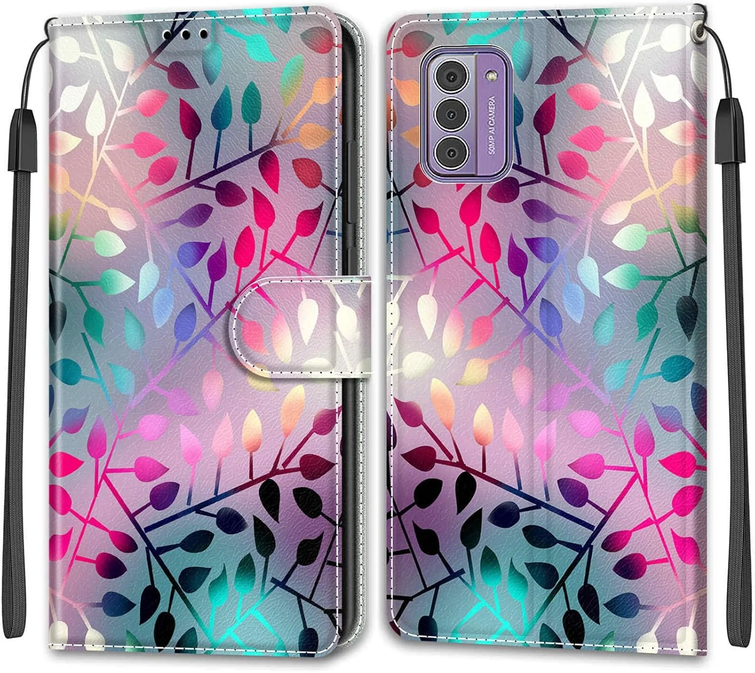 کاور گوشی نوکیا G42 5G / G310 5G، با [جای کارت] [پایه تاشو] چرم PU با کیفیت بالا، کاور محافظ ضد ضربه برای نوکیا G42 5G / G310 5G