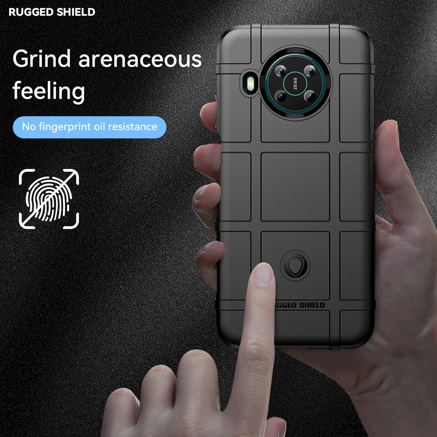 کاور گوشی موبایل آسویش برای نوکیا X10/X20 به همراه محافظ صفحه نمایش شیشه ای، باریک و مقاوم، لوازم جانبی محافظ موبایل نوکیا X10 10X نوکیا X20 5G مناسب بانوان و آقایان - مشکی