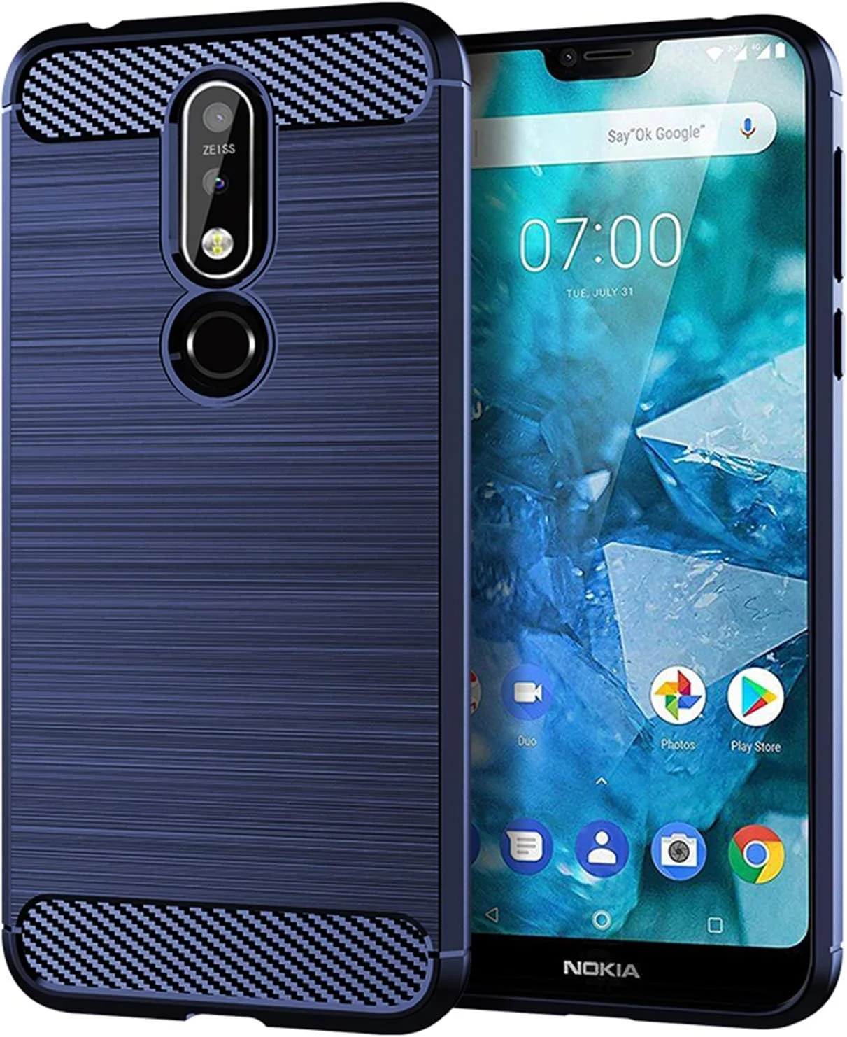 قاب محافظ گوشی نوکیا 7.1، با پوشش کامل، ضد خش و ضد اثر انگشت، مناسب برای گوشی موبایل نوکیا 7.1