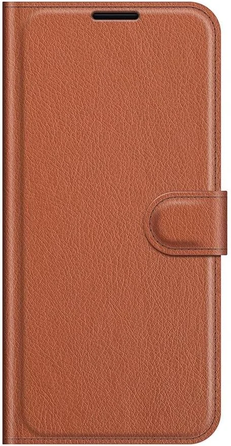 کاور گوشی RanTuo برای نوکیا C12 Pro، دارای جای کارت، پایه نگهدارنده، TPU + چرم PU، کاور تاشو برای نوکیا C12 Pro. (قهوه ای)