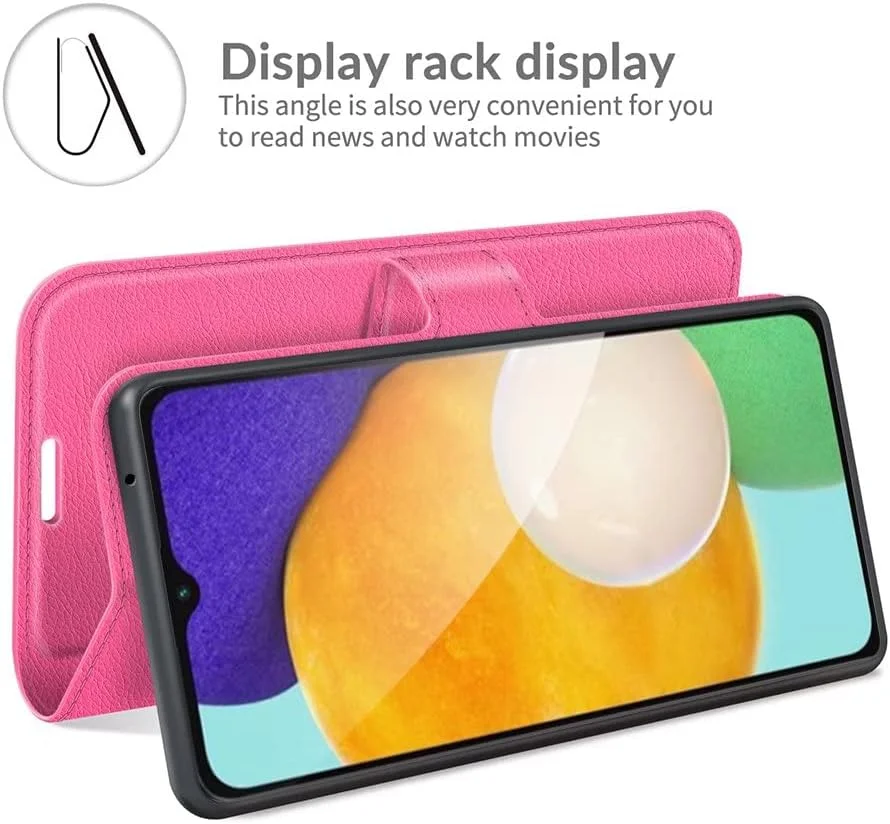 کاور گوشی RanTuo برای نوکیا C01 Plus، دارای جای کارت، پایه نگهدارنده، TPU + چرم PU، کاور محافظ تاشو برای نوکیا C01 Plus (قرمز گل رز)