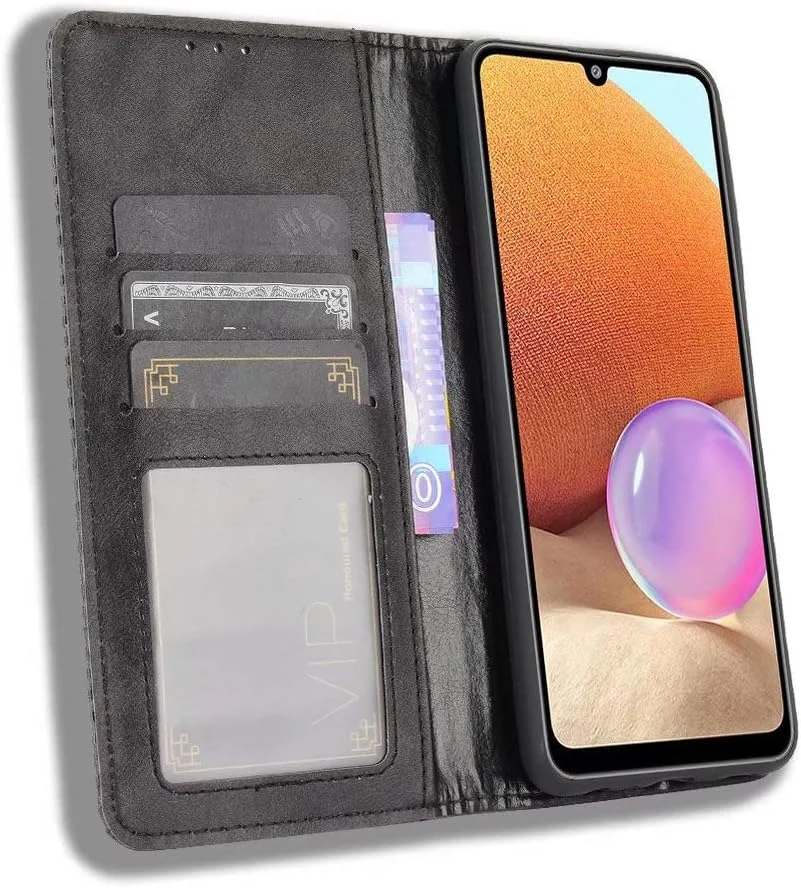 کاور گوشی RanTuo برای نوکیا C01 Plus، دارای جای کارت، پایه نگهدارنده، TPU + چرم PU، کاور محافظ تاشو برای نوکیا C01 Plus. (مشکی)