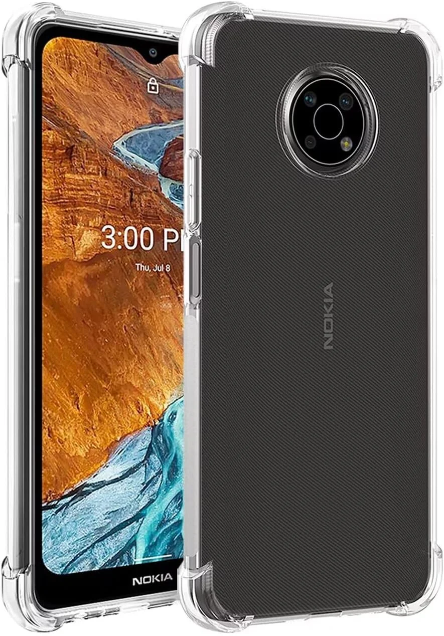 کاور محافظ گوشی نوکیا G300، کاور زیبا و شفاف نوکیا G300 5G مدل N1374DL، کاور سیلیکونی نرم و منعطف TPU با ضربه گیر برای گوشی نوکیا G300