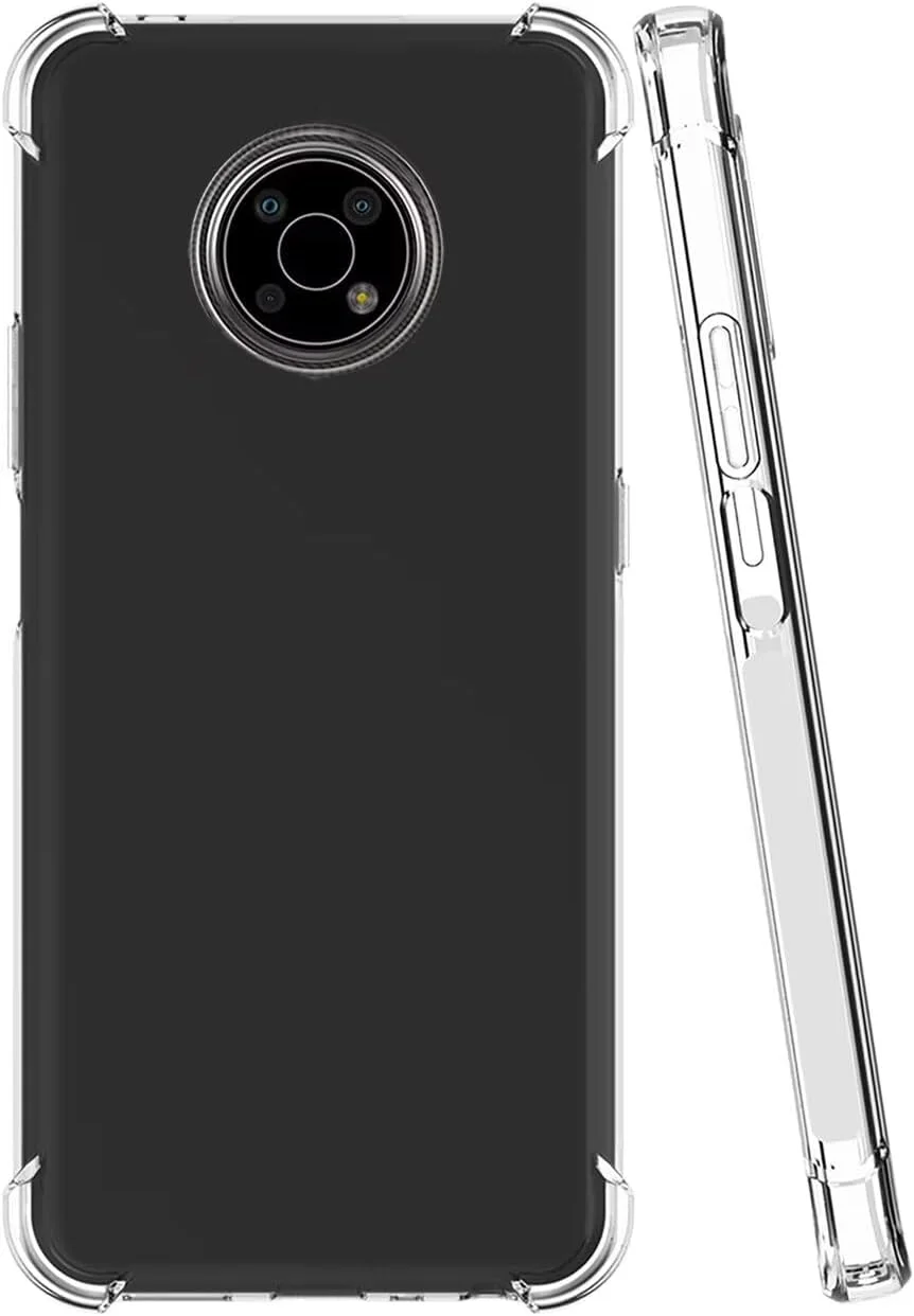 کاور محافظ گوشی نوکیا G300، کاور زیبا و شفاف نوکیا G300 5G مدل N1374DL، کاور سیلیکونی نرم و منعطف TPU با ضربه گیر برای گوشی نوکیا G300