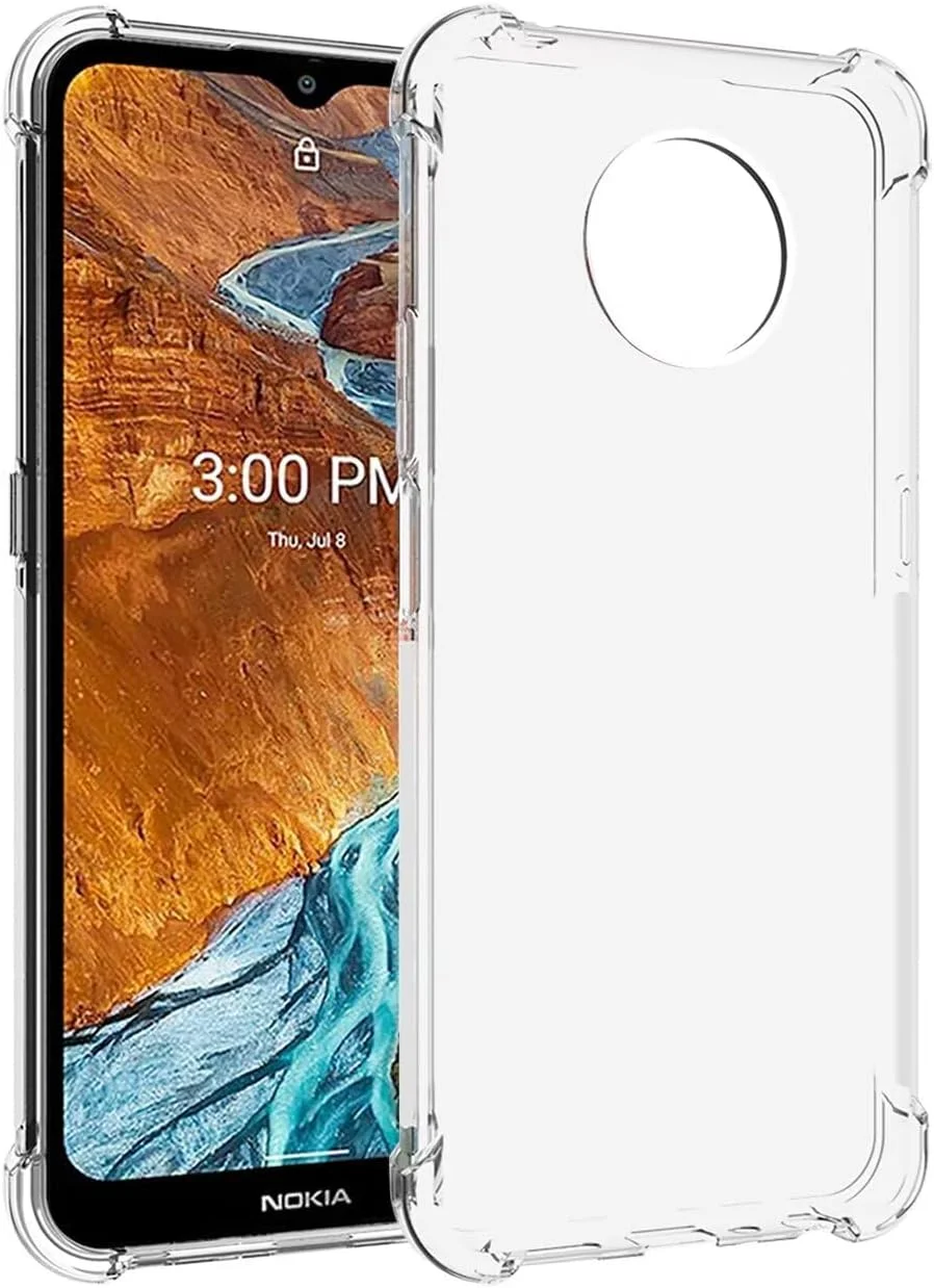 کاور محافظ گوشی نوکیا G300، کاور زیبا و شفاف نوکیا G300 5G مدل N1374DL، کاور سیلیکونی نرم و منعطف TPU با ضربه گیر برای گوشی نوکیا G300