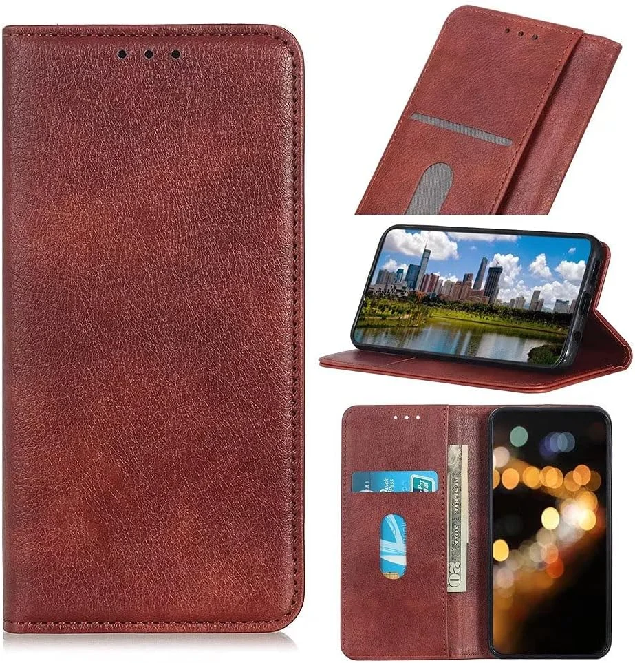 کاور گوشی RanTuo برای نوکیا C12 Pro، دارای جای کارت، پایه نگهدارنده، TPU + چرم PU، کاور محافظ تاشو برای نوکیا C12 Pro. (قهوه ای) کاور گوشی RanTuo برای نوکیا C12 Pro، دارای جای کارت، پایه نگهدارنده، TPU + چرم PU، کاور محافظ تاشو برای نوکیا C12 Pro. (قهوه ای)