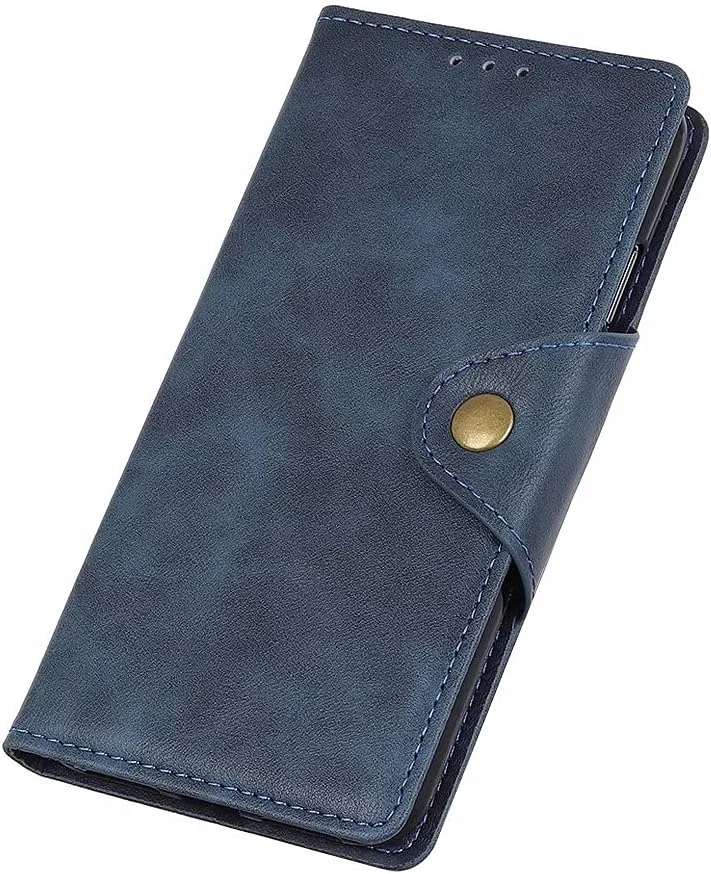 کاور گوشی برای نوکیا G10/G20، دارای جای کارت، پایه نگهدارنده، TPU + چرم PU، کاور تاشو برای نوکیا G10/G20. (آبی)