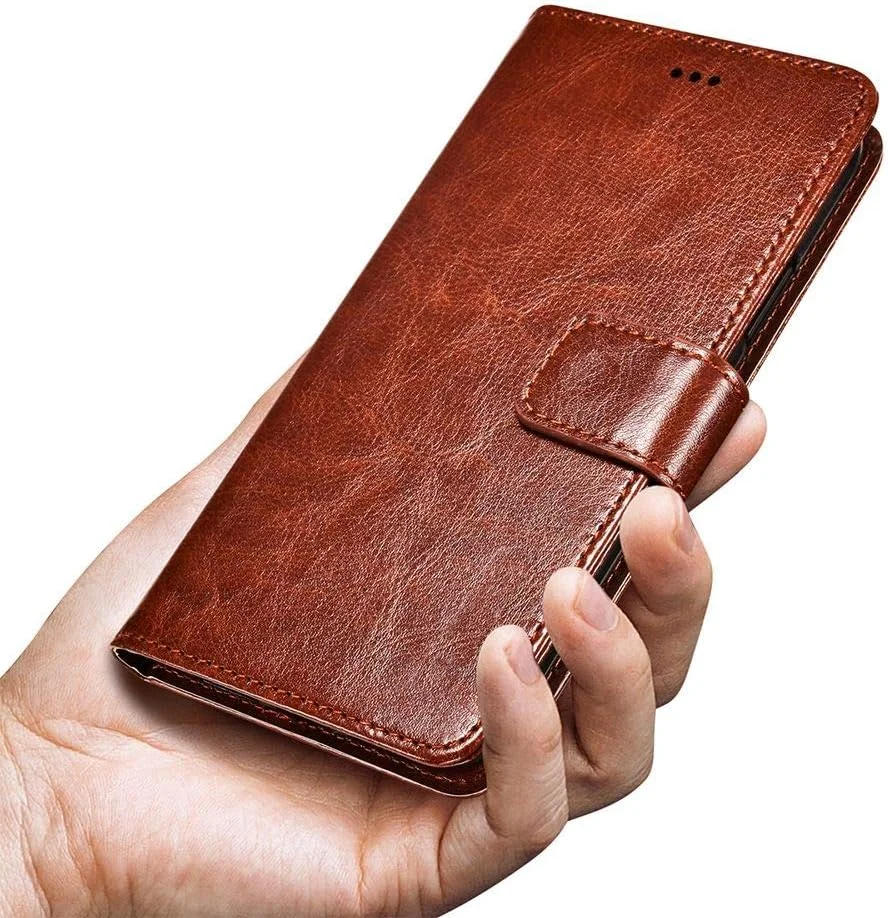 کاور گوشی نوکیا 7، کیف پول چرمی نرم با جای کارت، استند و قفل مغناطیسی، کاور چرمی نوکیا 7