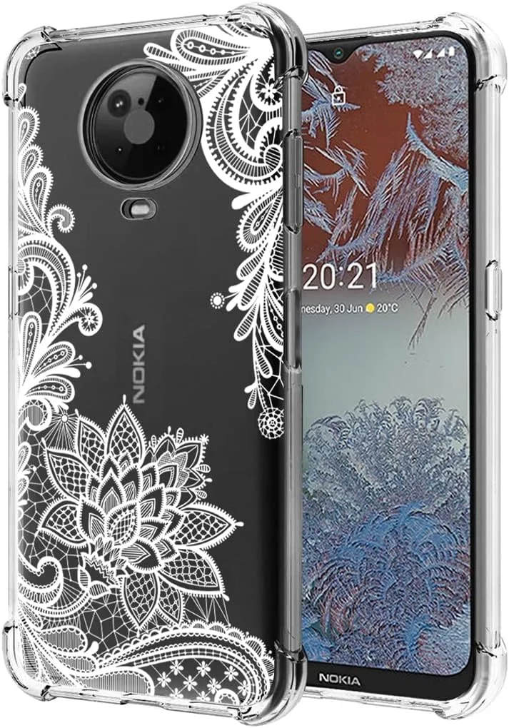 قاب گوشی برای نوکیا G10 TA-1334، قاب نوکیا G20 TA-1336 دخترانه زنانه، طرح گل نرم و انعطاف پذیر TPU محافظ باریک و ضد ضربه برای نوکیا G10/G20 (ماندالا) قاب گوشی برای نوکیا G10 TA-1334، قاب نوکیا G20 TA-1336 دخترانه زنانه، طرح گل نرم و انعطاف پذیر TPU محافظ باریک و ضد ضربه برای نوکیا G10/G20 (ماندالا)