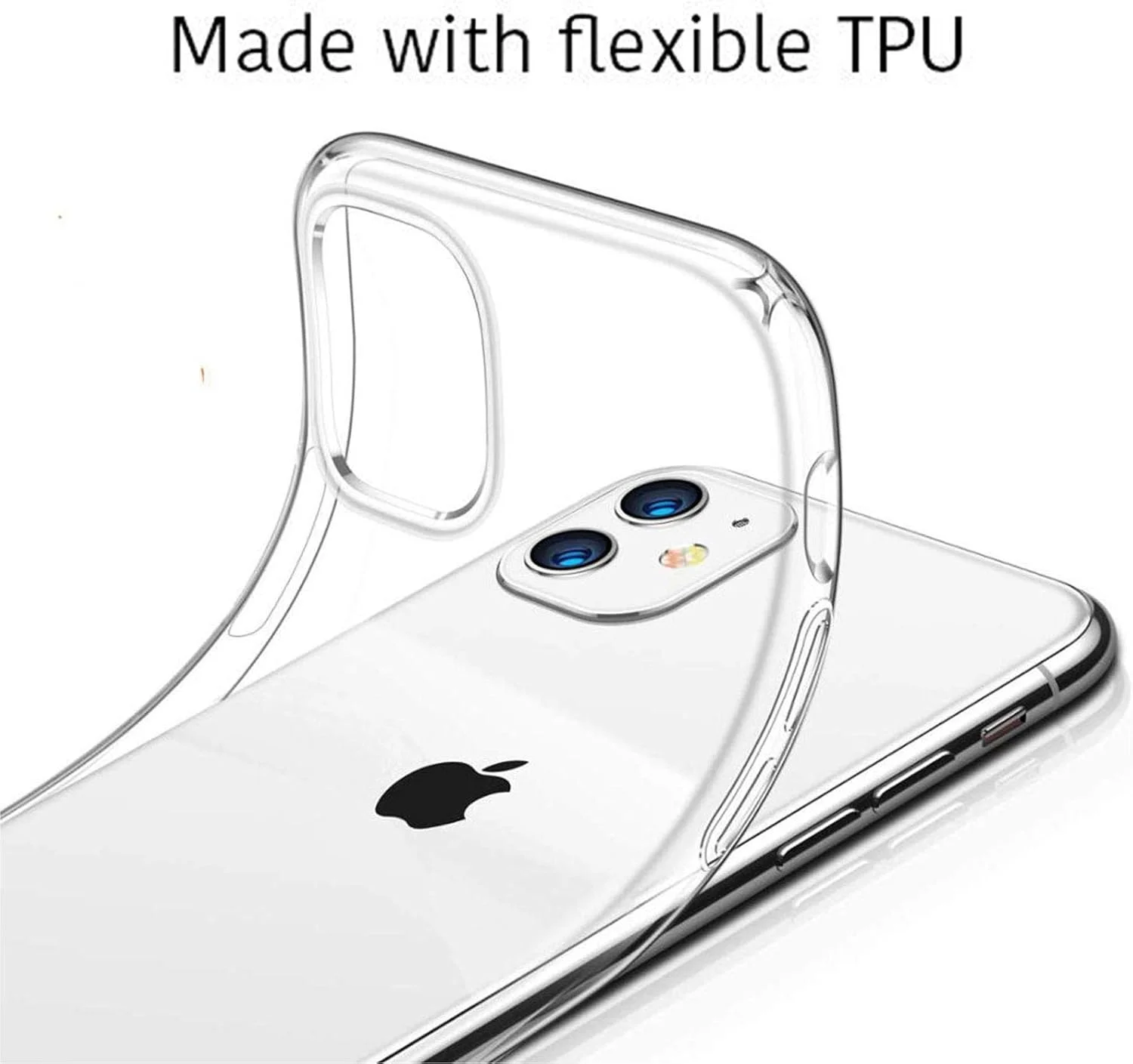 قاب گوشی ZHKQT برای نوکیا C100 4G (5.45 اینچ)، [محافظ ضد ضربه نظامی] کاور سیلیکونی نرم TPU شفاف [فوق العاده نازک و ضد زردی] قاب محافظ ضد ضربه برای نوکیا C100 4G - YQ12