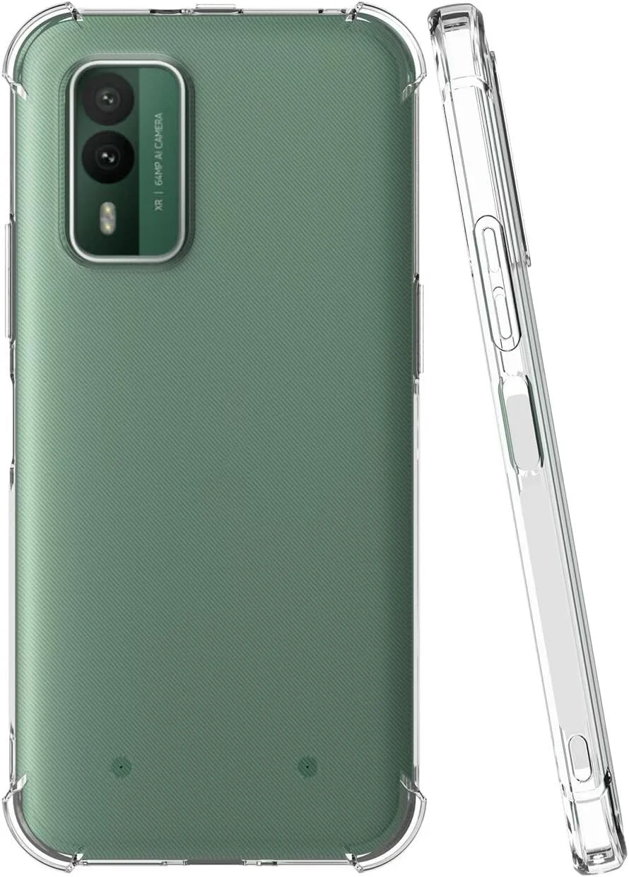 کاور محافظ گوشی نوکیا XR21، کاور زیبا نوکیا XR 21، کاور سیلیکونی ژله ای TPU انعطاف پذیر و شفاف برای گوشی نوکیا XR21 5G