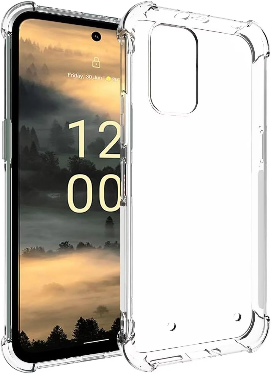 کاور محافظ گوشی نوکیا XR21، کاور زیبا نوکیا XR 21، کاور سیلیکونی ژله ای TPU انعطاف پذیر و شفاف برای گوشی نوکیا XR21 5G