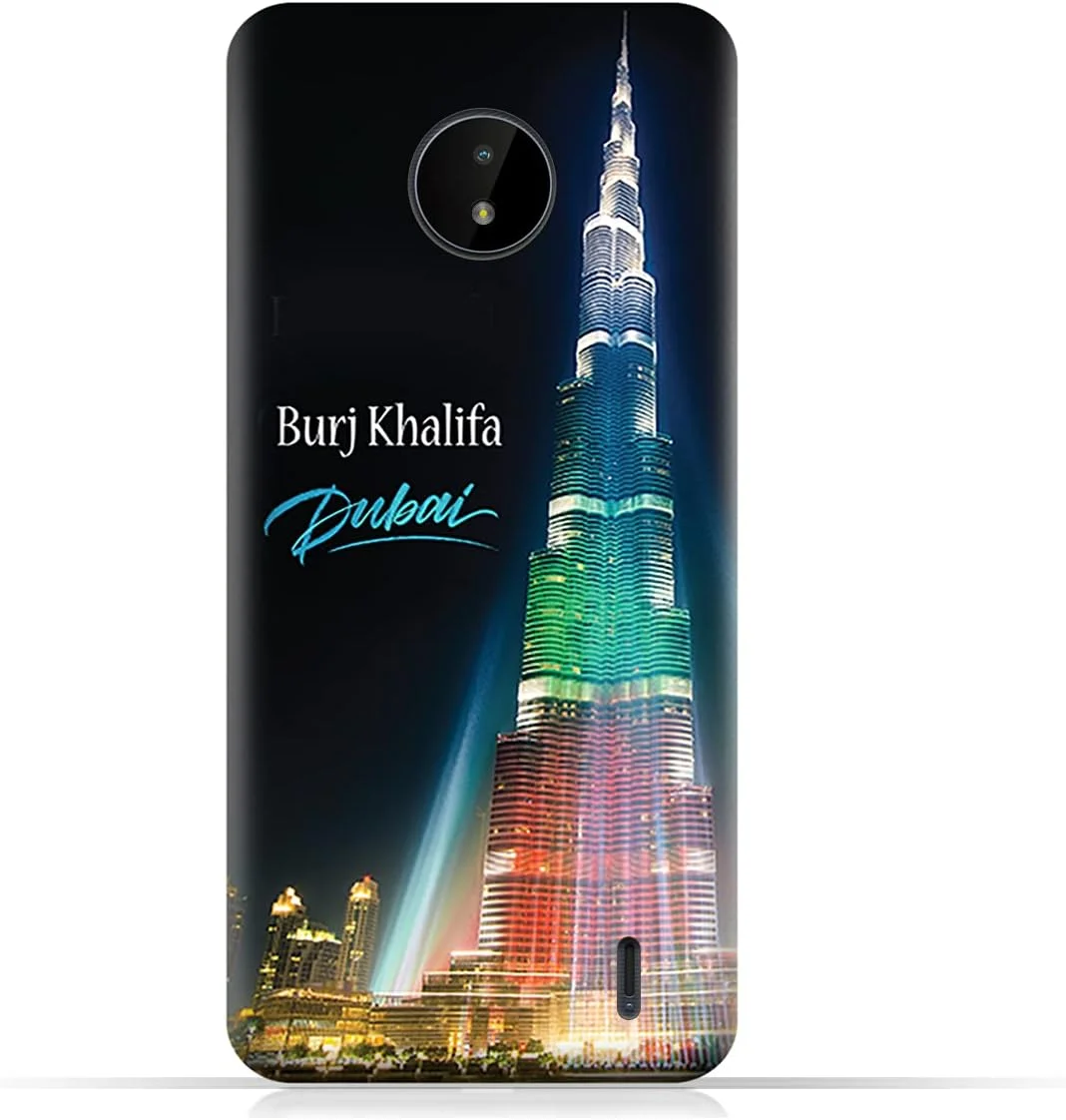 قاب محافظ گوشی موبایل نوکیا C20 طرح برج خلیفه روشن شونده، برند AMC Design