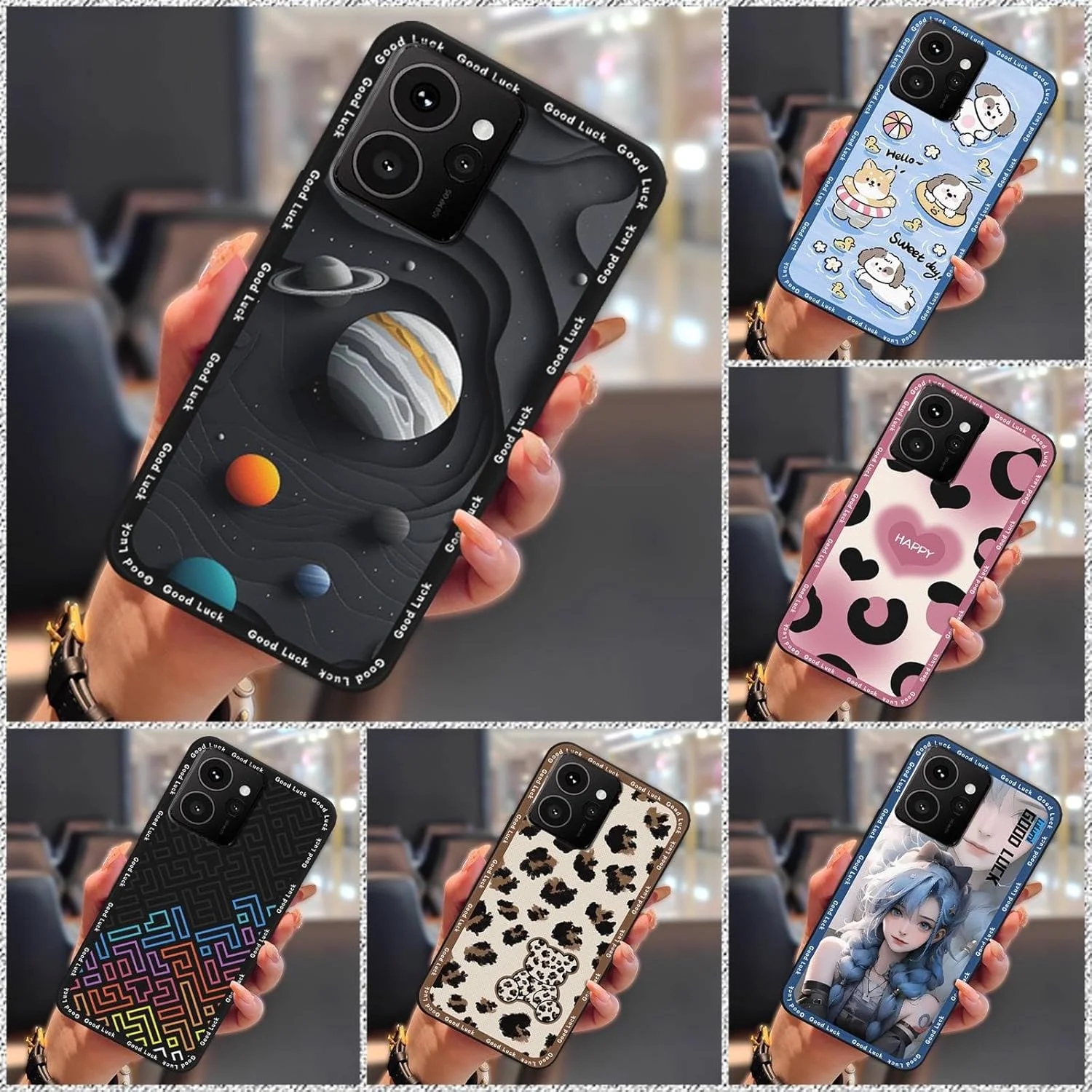 قاب گوشی سازگار با نوکیا HMD Skyline، قاب محافظ نرم و ضد ضربه با طرح کارتونی، پوشش کامل TPU سیلیکونی ضد گرد و غبار