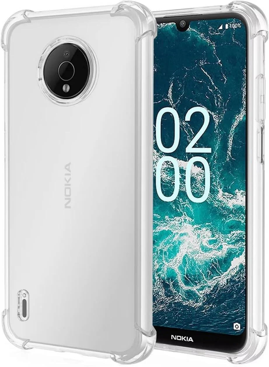 کاور یریبل برای نوکیا C200، کاور زیبا برای نوکیا C200 مدل N151DL TA-1437، کاور شفاف و انعطاف پذیر TPU سیلیکونی نرم