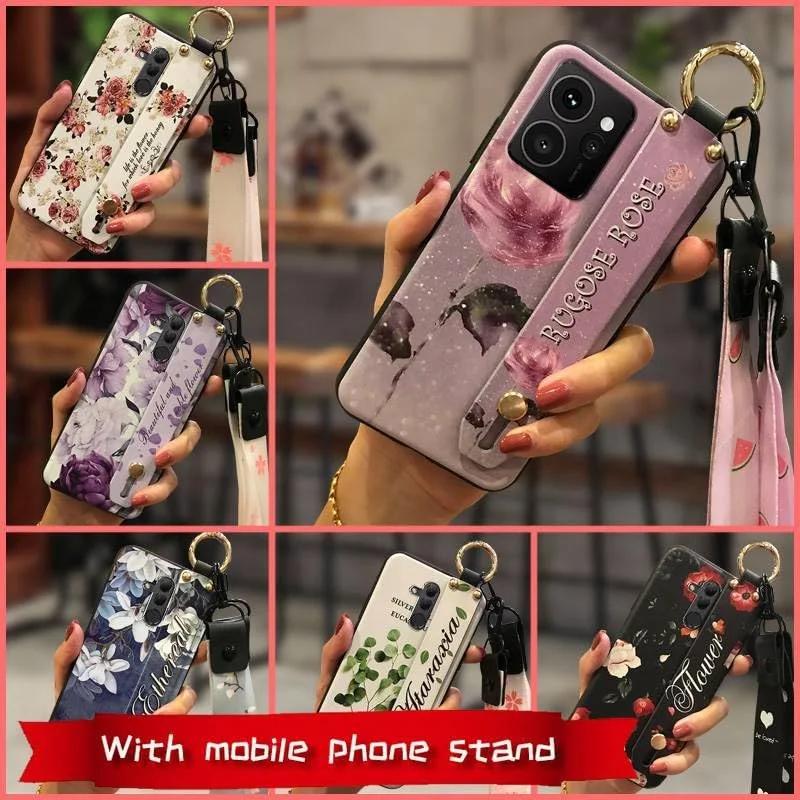 قاب گوشی سازگار با نوکیا HMD Skyline، کاور پشتی ضد ضربه نرم، بند مچی بادوام، طراحی بند گردنی، حلقه بند انگشتی طرح گل قاب گوشی سازگار با نوکیا HMD Skyline، کاور پشتی ضد ضربه نرم، بند مچی بادوام، طراحی بند گردنی، حلقه بند انگشتی طرح گل