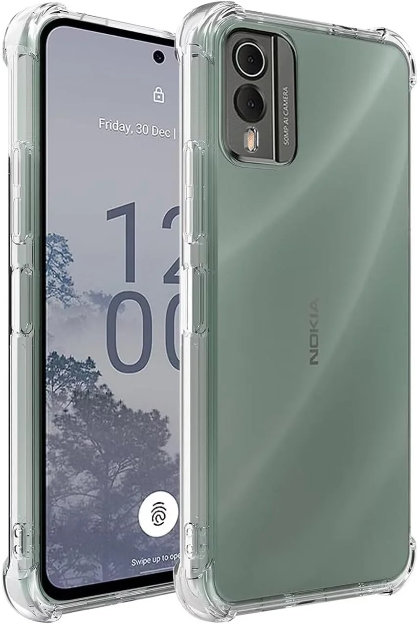 کاور محافظ گوشی نوکیا X30، کاور زیبا برای نوکیا X30 5G مدل TA-1450، کاور ژله ای شفاف TPU نرم و انعطاف پذیر