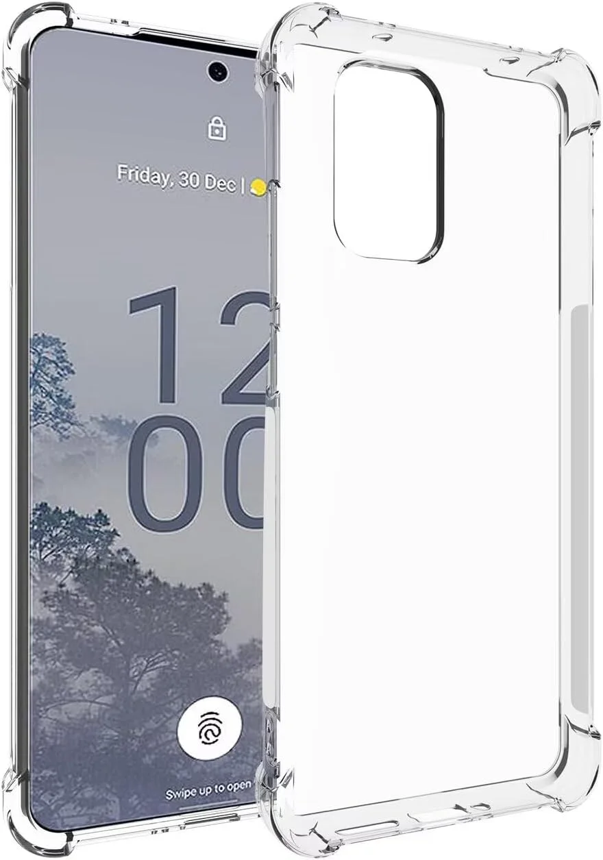 کاور محافظ گوشی نوکیا X30، کاور زیبا برای نوکیا X30 5G مدل TA-1450، کاور ژله ای شفاف TPU نرم و انعطاف پذیر