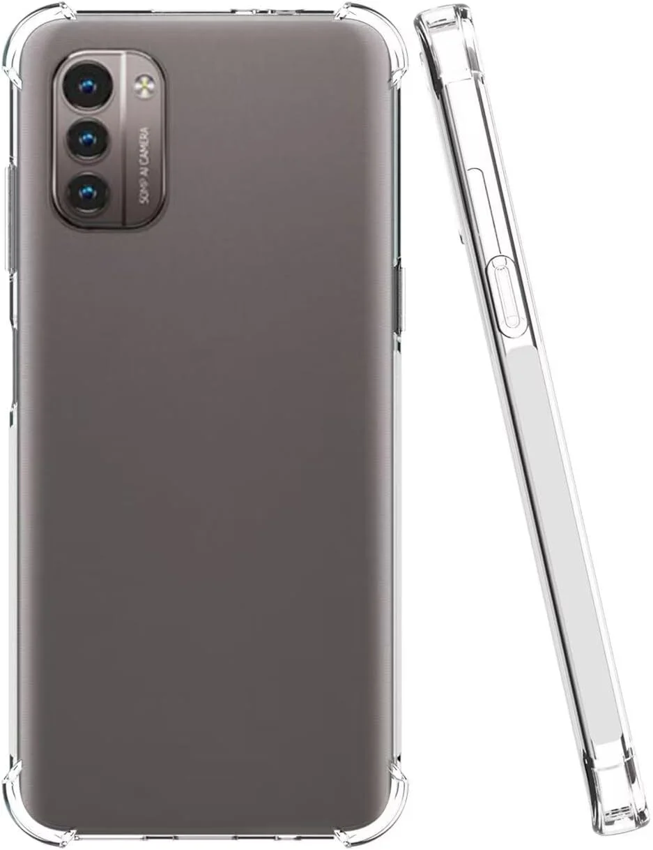 کاور محافظ گوشی نوکیا G21 و G11 مدل TA-1477 TA-1401 طرح فانتزی، کاور ژله ای شفاف TPU سیلیکونی نرم و انعطاف پذیر برای گوشی نوکیا G21/G11 - شفاف