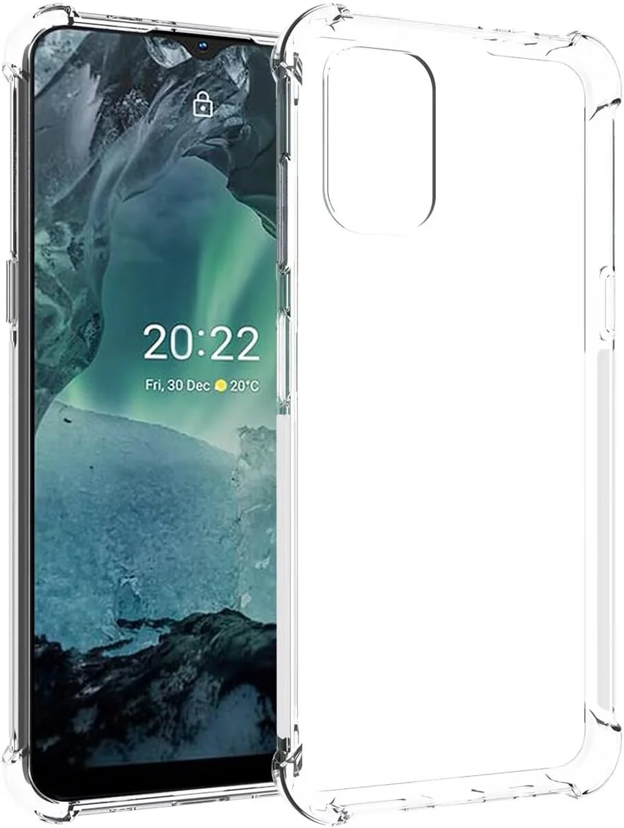 کاور محافظ گوشی نوکیا G21 و G11 مدل TA-1477 TA-1401 طرح فانتزی، کاور ژله ای شفاف TPU سیلیکونی نرم و انعطاف پذیر برای گوشی نوکیا G21/G11 - شفاف