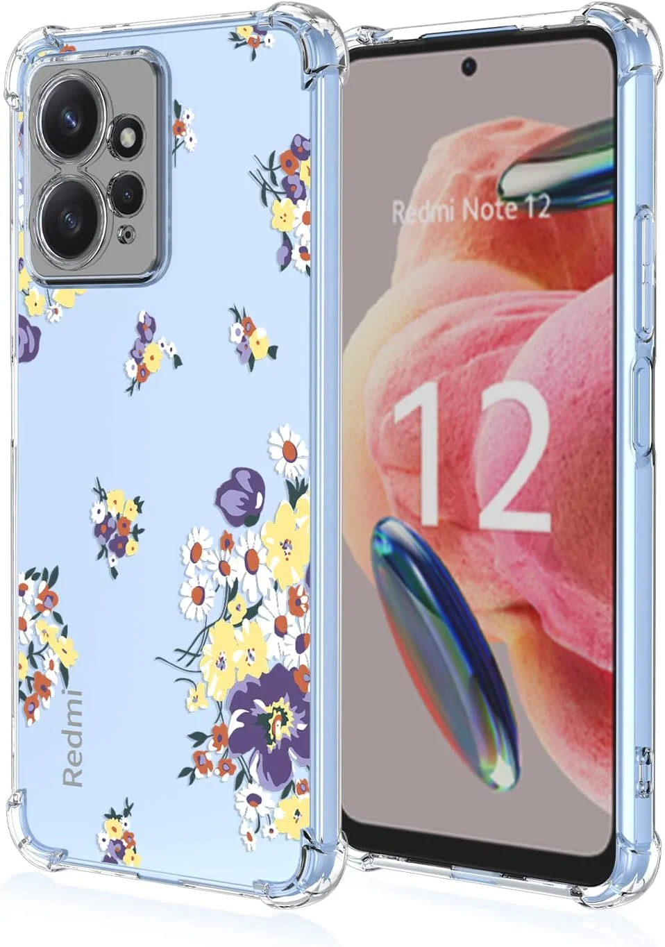 قاب گوشی برای نوکیا C12، باریک، TPU، طرح گل، محافظ ضد افتادن شفاف، سازگار با نوکیا C12، گل داوودی وحشی کوچک قاب گوشی برای نوکیا C12، باریک، TPU، طرح گل، محافظ ضد افتادن شفاف، سازگار با نوکیا C12، گل داوودی وحشی کوچک