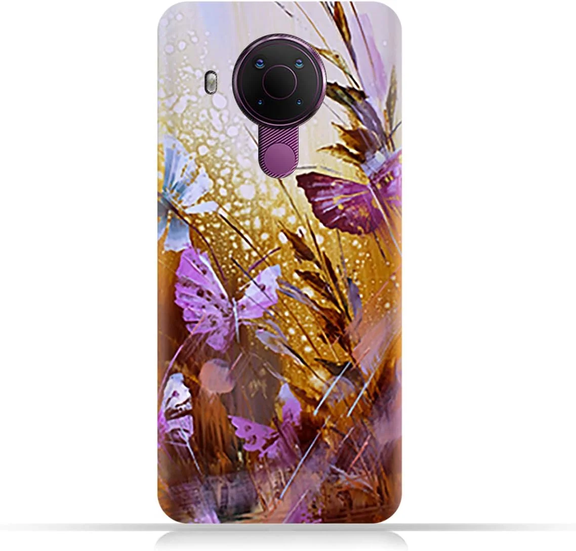 کاور محافظ گوشی موبایل نوکیا 5.4 ای ام سی دیزاین مدل TPU با طرح نقاشی رنگ روغن پروانه کاور محافظ گوشی موبایل نوکیا 5.4 ای ام سی دیزاین مدل TPU با طرح نقاشی رنگ روغن پروانه