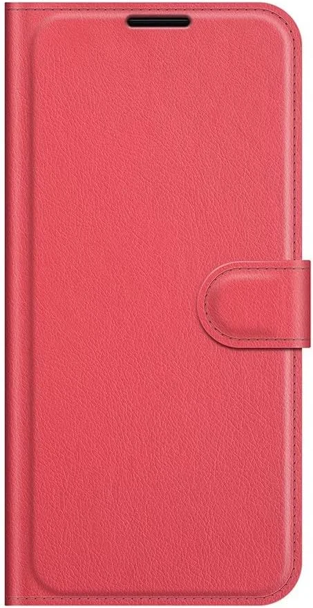 کاور گوشی RanTuo برای نوکیا C2 ویرایش دوم، دارای جای کارت، پایه نگهدارنده، TPU + چرم PU، کاور محافظ تاشو برای نوکیا C2 ویرایش دوم. (قرمز)