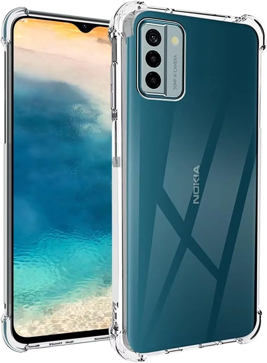 قاب محافظ گوشی نوکیا G22 مدل TA-1516، قاب زیبا، بامپر انعطاف پذیر، TPU، روکش سیلیکونی نرم و ژله ای شفاف برای گوشی نوکیا G22