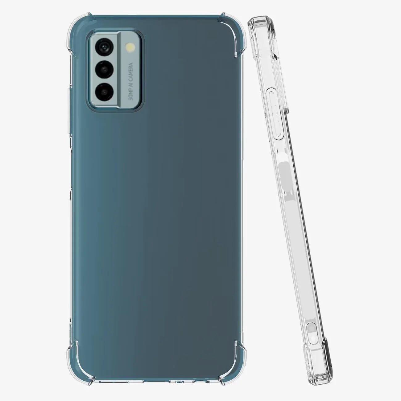 قاب محافظ گوشی نوکیا G22 مدل TA-1516، قاب زیبا، بامپر انعطاف پذیر، TPU، روکش سیلیکونی نرم و ژله ای شفاف برای گوشی نوکیا G22