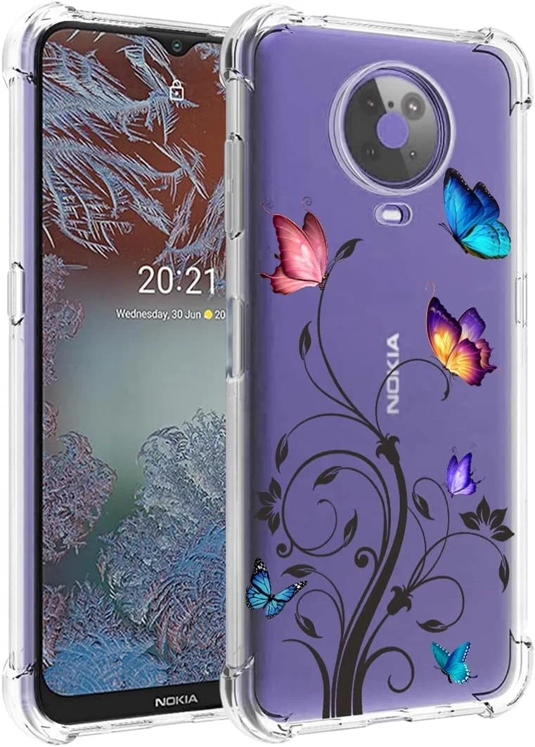 قاب گوشی یودیو مناسب برای نوکیا G10 TA-1334 و نوکیا G20 TA-1336، دخترانه، جنس TPU نرم و شفاف، محافظ