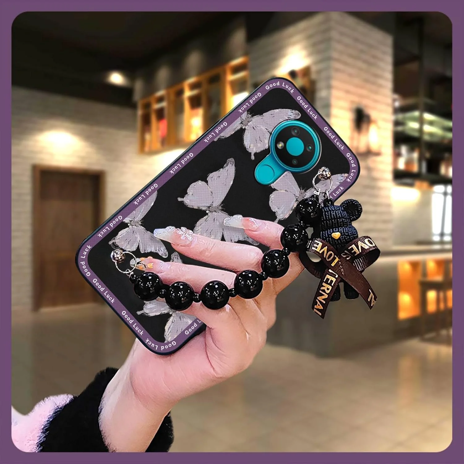 کاور گوشی موبایل لولومی مناسب برای نوکیا 3.4، کاور محافظ ضد آب، محافظ پشت ضد ضربه، محافظ گوشی، کاور گوشی سیلیکونی با حس خوب و طرح کارتونی بامزه