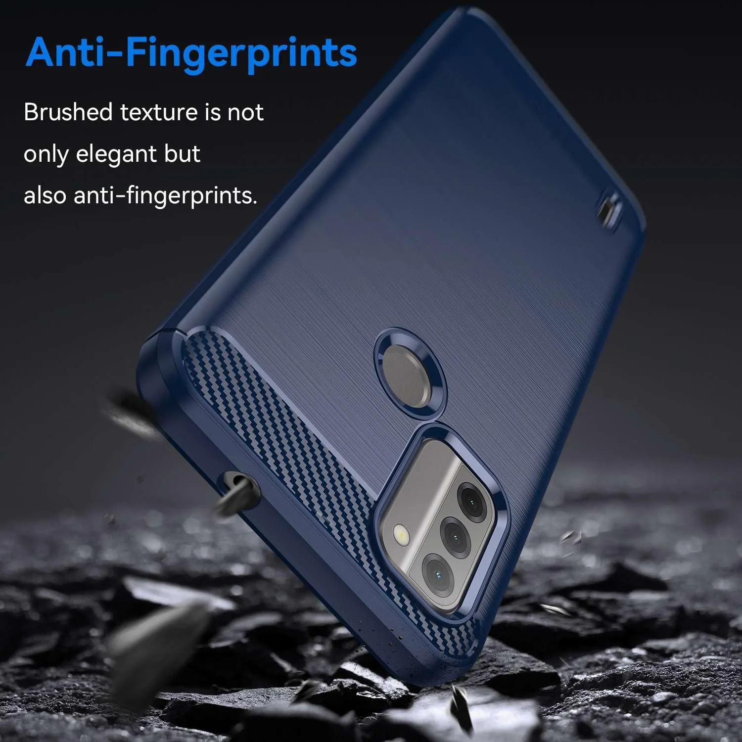 قاب گوشی موبایل برای نوکیا C31 5G، فیبر کربن تصفیه شده، ضد ضربه، ضد اثر انگشت، محافظت کامل
