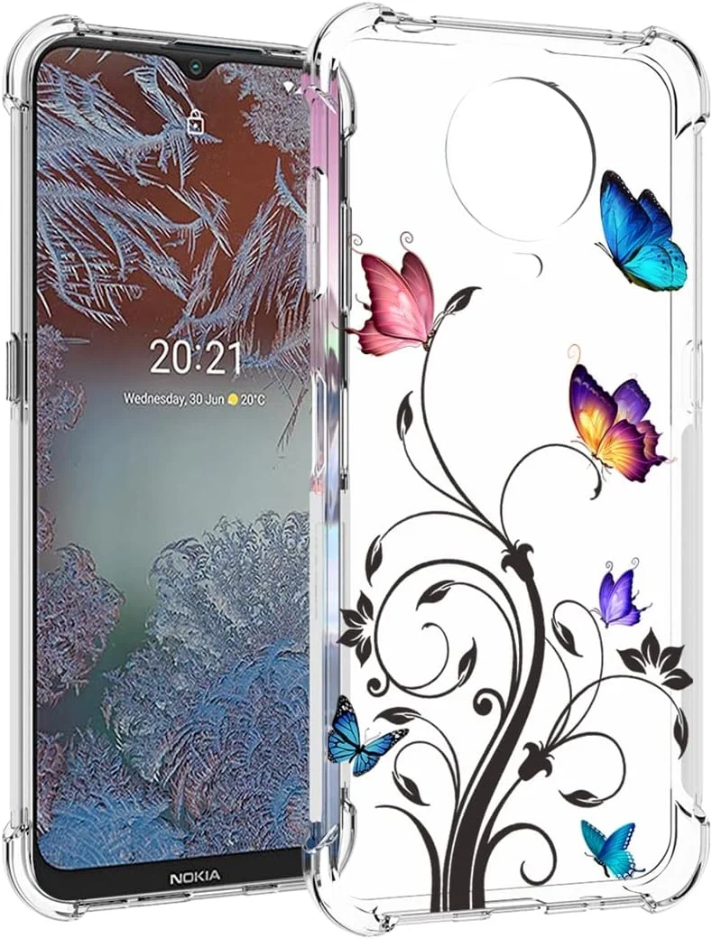 قاب گوشی یودیو مناسب برای نوکیا G10 TA-1334 و نوکیا G20 TA-1336، دخترانه، جنس TPU نرم و شفاف، محافظ
