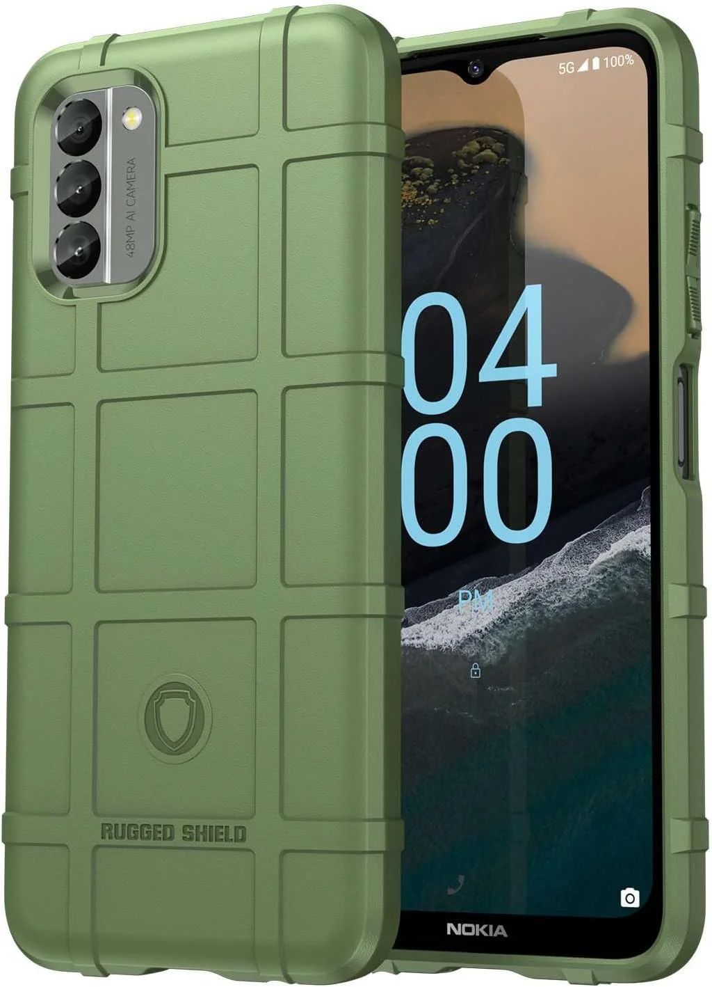 قاب گوشی برای نوکیا G400 5G، فیبر کربن تصفیه شده، ضد افتادن، ضد اثر انگشت، محافظت کامل 360 درجه