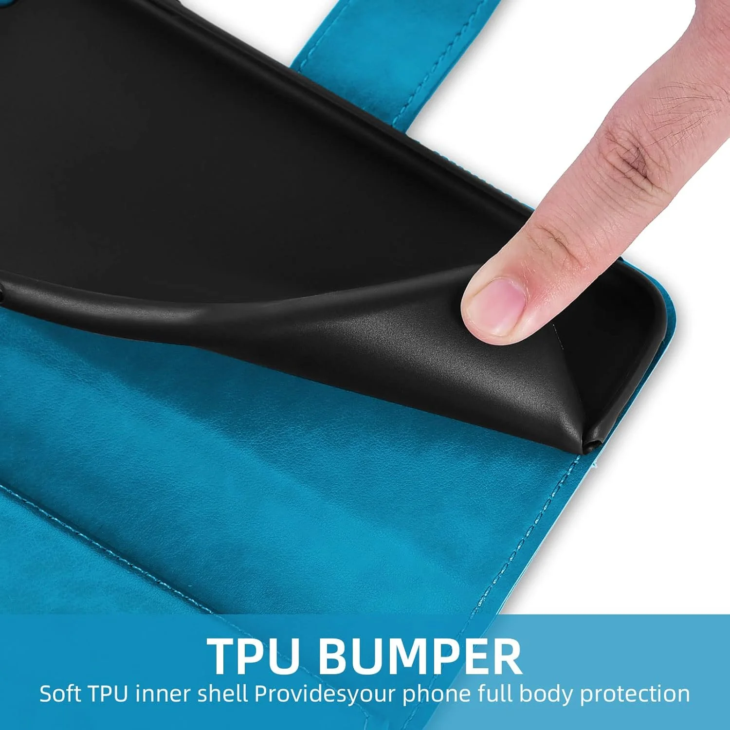 کیف پول گوشی آسویش برای نوکیا X30 5G با محافظ صفحه نمایش شیشه ای حرارتی و نگهدارنده کارت اعتباری چرمی طرح گل ماندالا، لوازم جانبی تلفن همراه، پایه TPU، آبی مناسب بانوان و دختران