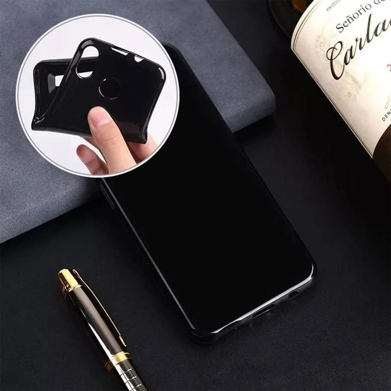 قاب گوشی TREBAM برای نوکیا C22 (6.50 اینچ) به همراه 2 عدد محافظ صفحه نمایش شیشه ای حرارت دیده، کاور سیلیکونی مشکی TPU نرم و ضد ضربه برای نوکیا C22 - مشکی