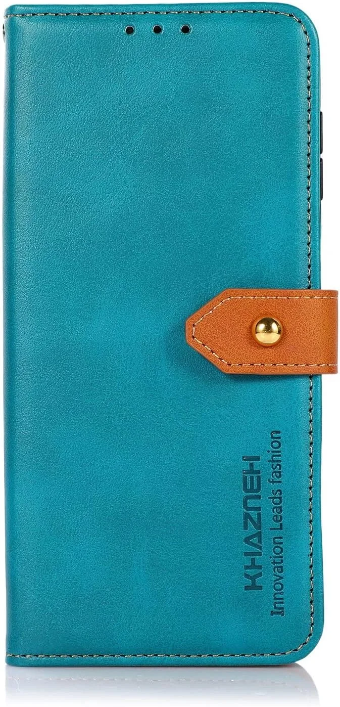 کاور گوشی RanTuo برای نوکیا C2 ویرایش دوم، دارای جای کارت، پایه نگهدارنده، TPU + چرم PU، کاور محافظ تاشو برای نوکیا C2 ویرایش دوم. (آبی)