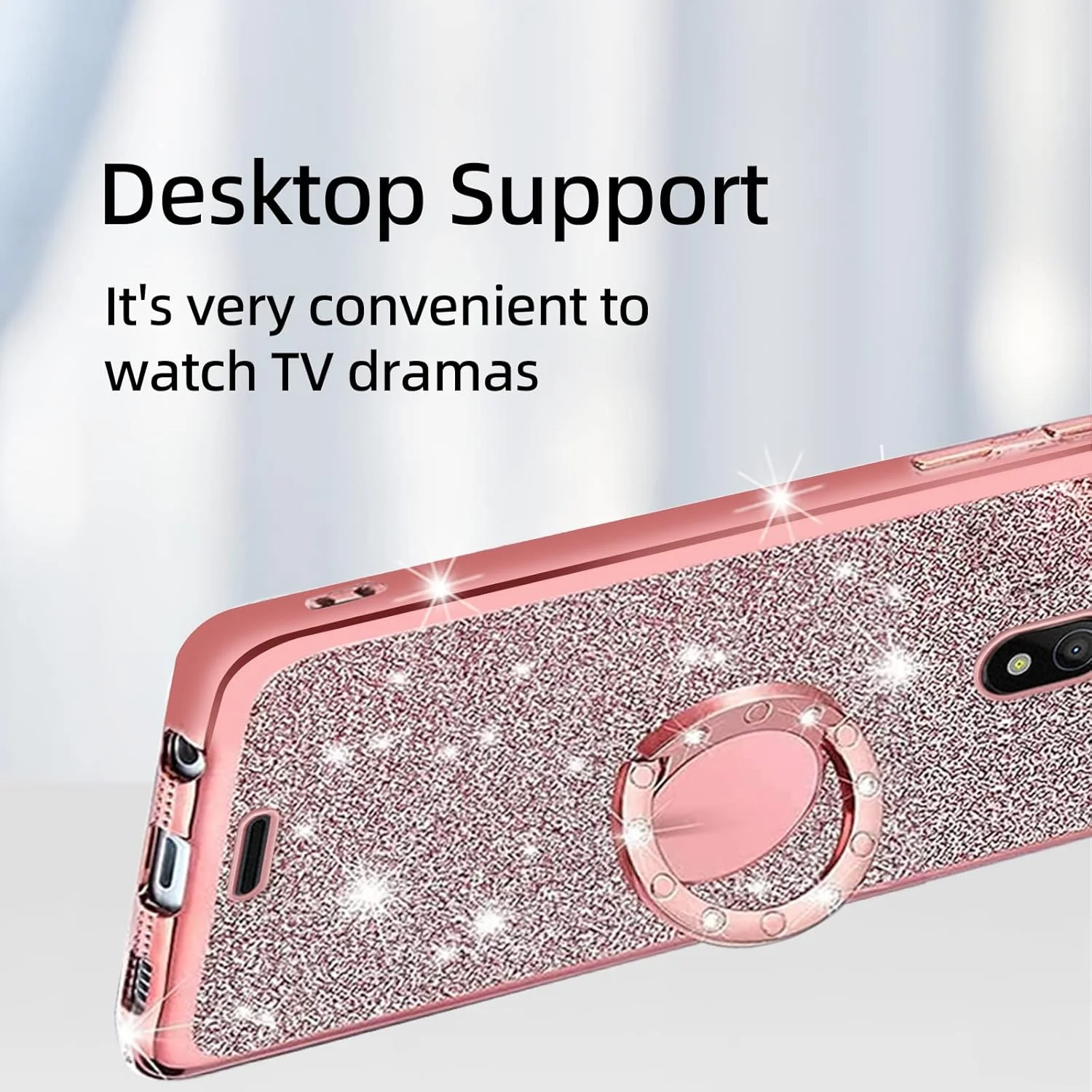 کاور محافظ گوشی کودینی مناسب برای نوکیا C100، کاور نرم، شفاف و درخشان TPU با استند و بند برای نوکیا C100 مدل N152DL (رز درخشان) کاور محافظ گوشی کودینی مناسب برای نوکیا C100، کاور نرم، شفاف و درخشان TPU با استند و بند برای نوکیا C100 مدل N152DL (رز درخشان)