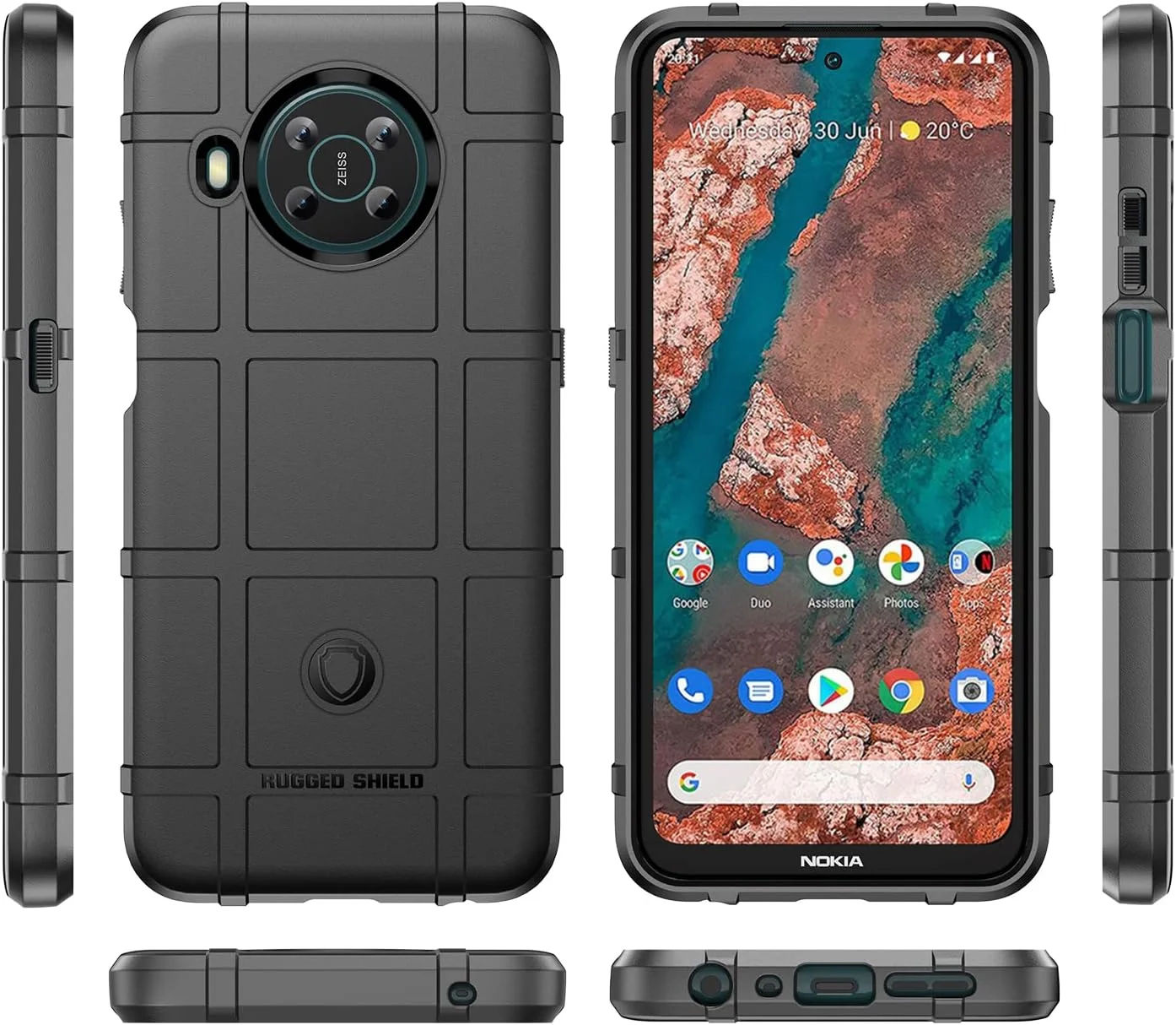 کاور محافظ گوشی موبایل Monwutong مناسب برای نوکیا X100، کاور باریک و مقاوم با محافظت در برابر ضربه، افتادن و محافظ لنز دوربین برای نوکیا X100 HD مشکی کاور محافظ گوشی موبایل Monwutong مناسب برای نوکیا X100، کاور باریک و مقاوم با محافظت در برابر ضربه، افتادن و محافظ لنز دوربین برای نوکیا X100 HD مشکی