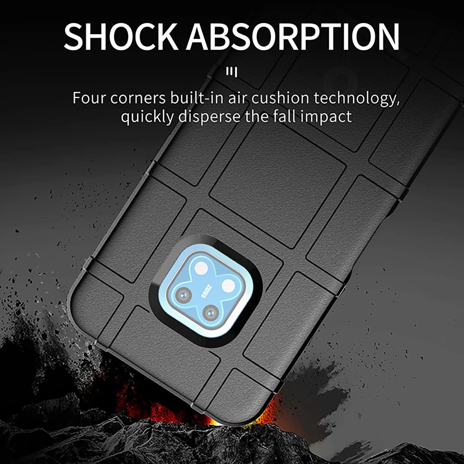 کاور گوشی موبایل Monwutong برای نوکیا XR20، کاور باریک و مقاوم با محافظت ضد ضربه نظامی، ضد افتادن و محافظ لنز دوربین برای نوکیا XR20 خاکستری HD کاور گوشی موبایل Monwutong برای نوکیا XR20، کاور باریک و مقاوم با محافظت ضد ضربه نظامی، ضد افتادن و محافظ لنز دوربین برای نوکیا XR20 خاکستری HD