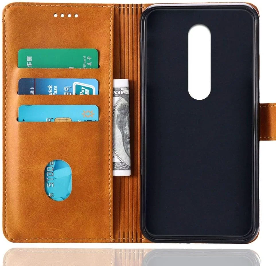 کاور گوشی برای نوکیا X6، کیف پول چرمی تاشو با جای کارت، پایه نگهدارنده و بست مغناطیسی، کاور چرمی نوکیا X6 کاور گوشی برای نوکیا X6، کیف پول چرمی تاشو با جای کارت، پایه نگهدارنده و بست مغناطیسی، کاور چرمی نوکیا X6