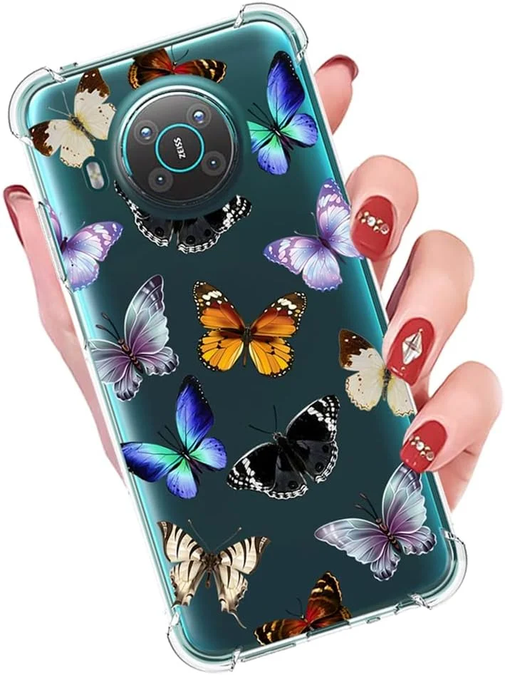 کاور یریبل برای گوشی نوکیا X10، کاور نوکیا X20 TA-1332 TA-1341 طرح زیبا، کاور سیلیکونی ژله ای نرم و منعطف TPU با محافظ بامپر برای گوشی نوکیا X10/X20 (پروانه) کاور یریبل برای گوشی نوکیا X10، کاور نوکیا X20 TA-1332 TA-1341 طرح زیبا، کاور سیلیکونی ژله ای نرم و منعطف TPU با محافظ بامپر برای گوشی نوکیا X10/X20 (پروانه)