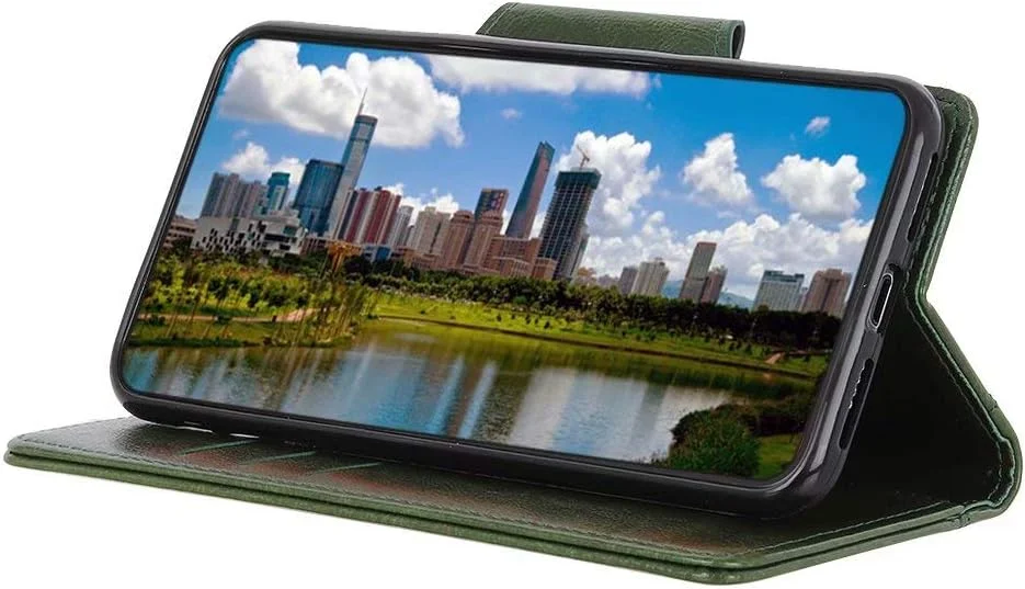 کاور گوشی RanTuo برای نوکیا 8 V 5G UW، دارای جای کارت، پایه نگهدارنده، TPU + چرم PU، کاور محافظ تاشو برای نوکیا 8 V 5G UW. (سبز) کاور گوشی RanTuo برای نوکیا 8 V 5G UW، دارای جای کارت، پایه نگهدارنده، TPU + چرم PU، کاور محافظ تاشو برای نوکیا 8 V 5G UW. (سبز)