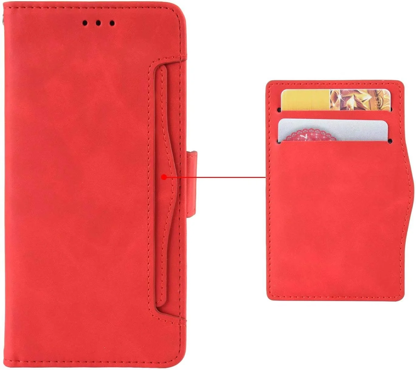 کاور گوشی RanTuo برای نوکیا 1.4، دارای جای کارت، پایه نگهدارنده، TPU + چرم PU، کاور محافظ تاشو برای نوکیا 1.4 (قرمز) کاور گوشی RanTuo برای نوکیا 1.4، دارای جای کارت، پایه نگهدارنده، TPU + چرم PU، کاور محافظ تاشو برای نوکیا 1.4 (قرمز)