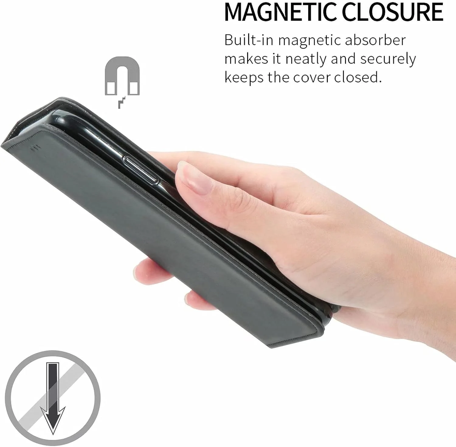 کاور گوشی برای نوکیا C12 Pro، دارای جای کارت، پایه نگهدارنده، TPU + چرم PU، کاور محافظ تاشو برای نوکیا C12 Pro. (مشکی)