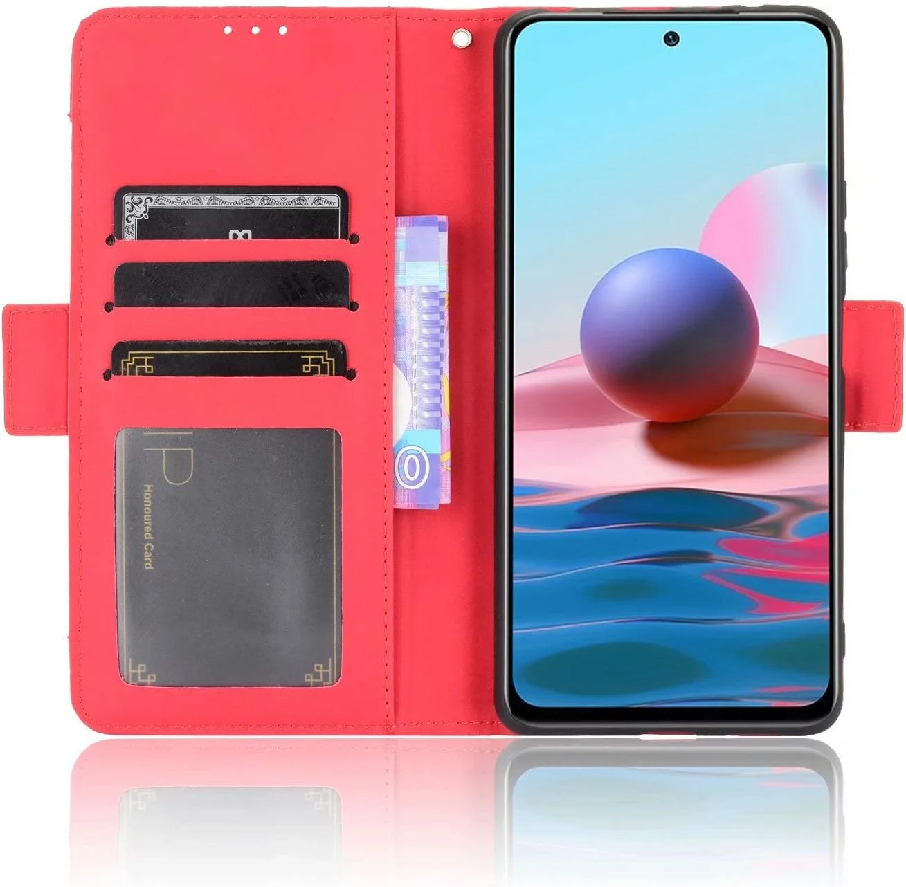 کاور گوشی RanTuo برای نوکیا 1.4، دارای جای کارت، پایه نگهدارنده، TPU + چرم PU، کاور محافظ تاشو برای نوکیا 1.4 (قرمز) کاور گوشی RanTuo برای نوکیا 1.4، دارای جای کارت، پایه نگهدارنده، TPU + چرم PU، کاور محافظ تاشو برای نوکیا 1.4 (قرمز)